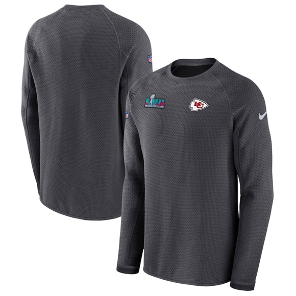 Men's Nike Kansas City Chiefs Super Bowl LVII Pullover Sweatshirt Men’s M BNWT - Picture 2 of 8